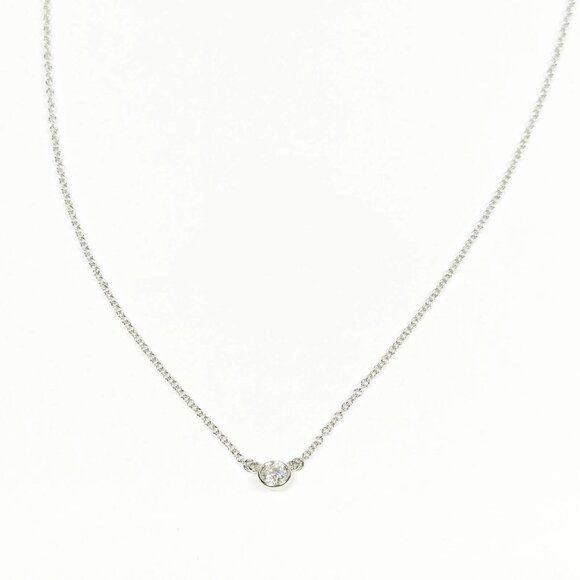 Tiffany and Co. Necklace By the yard Peretti Natural Diamond Platinum 499-052625